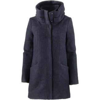 TOM TAILOR Wollmantel Damen blue black m&eacute;lange
