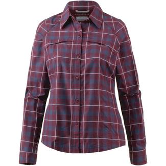 Columbia Silver Ridge&trade; Funktionsbluse Damen rich wine small grid