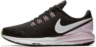Nike Air Zoom Structure 22 Laufschuhe Damen black-vast grey-pink foam-lime blast-white