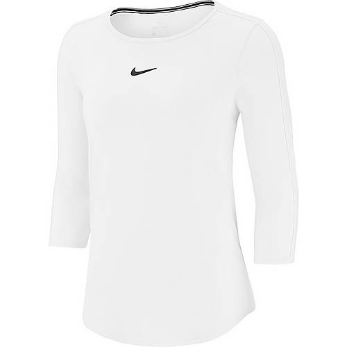 Nike W NKCT TOP 3QT Tennisshirt Damen white black black black im Online Shop von SportScheck kaufen Nike W NKCT TOP 3QT Tennisshirt Damen white black black black im Online Shop von SportScheck kaufen