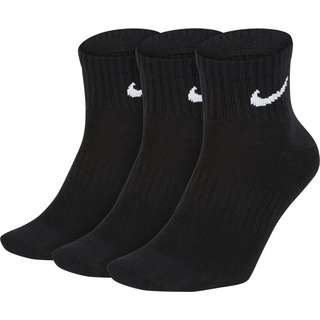 Nike ONE QARTERS Socken Pack black-white