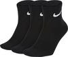 Nike ONE QARTERS Socken - black-white