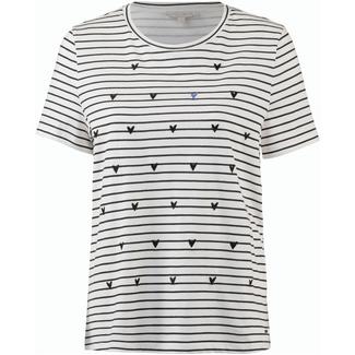 TOM TAILOR T-Shirt Damen white with black stripe