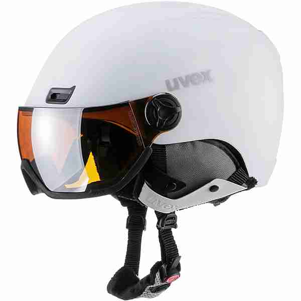 Uvex hlmt 400 visor style Skihelm white mat