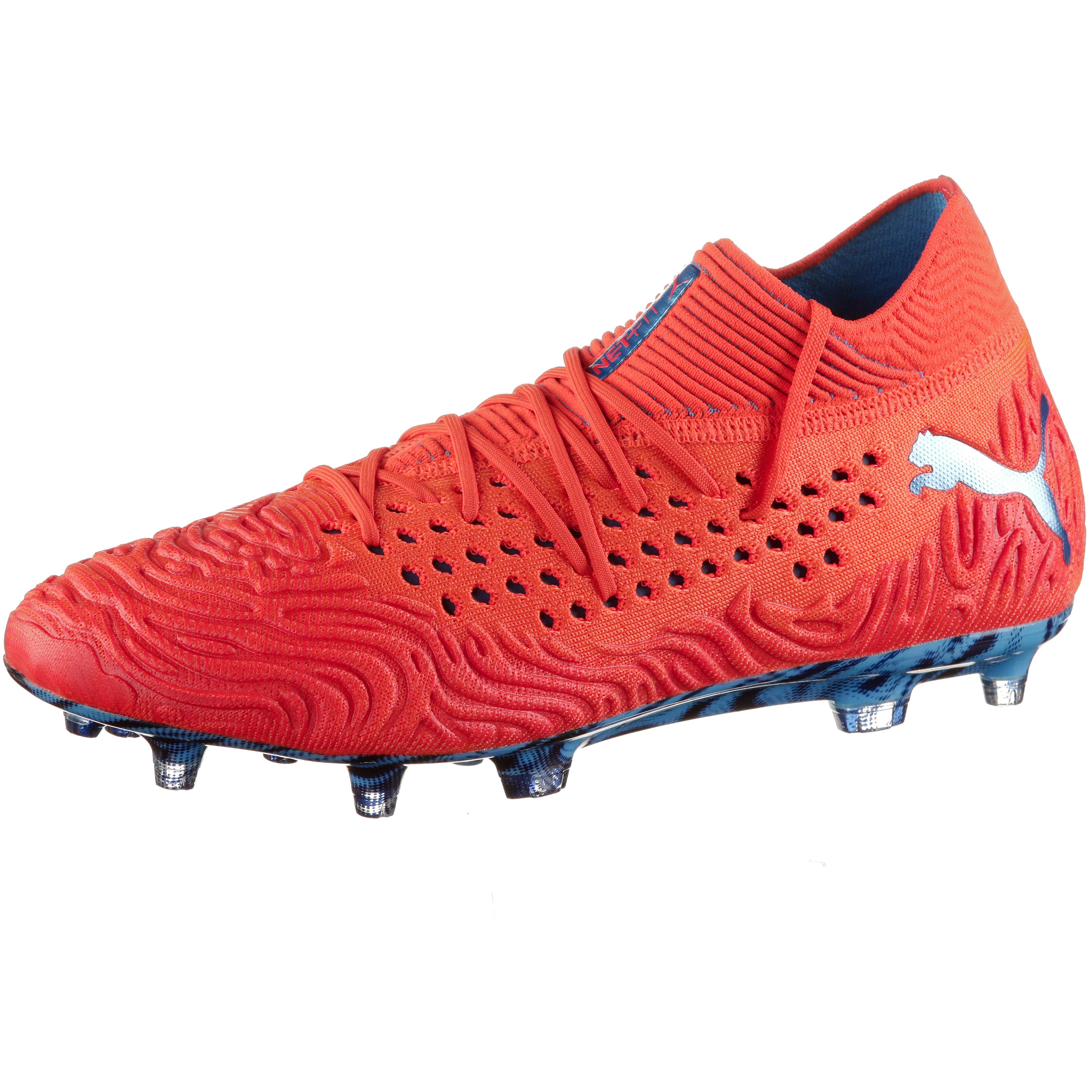 puma future 19.1 red blast bleu azur
