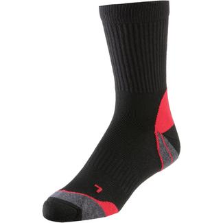 Rohner Wandersocken schwarz-grau-rot