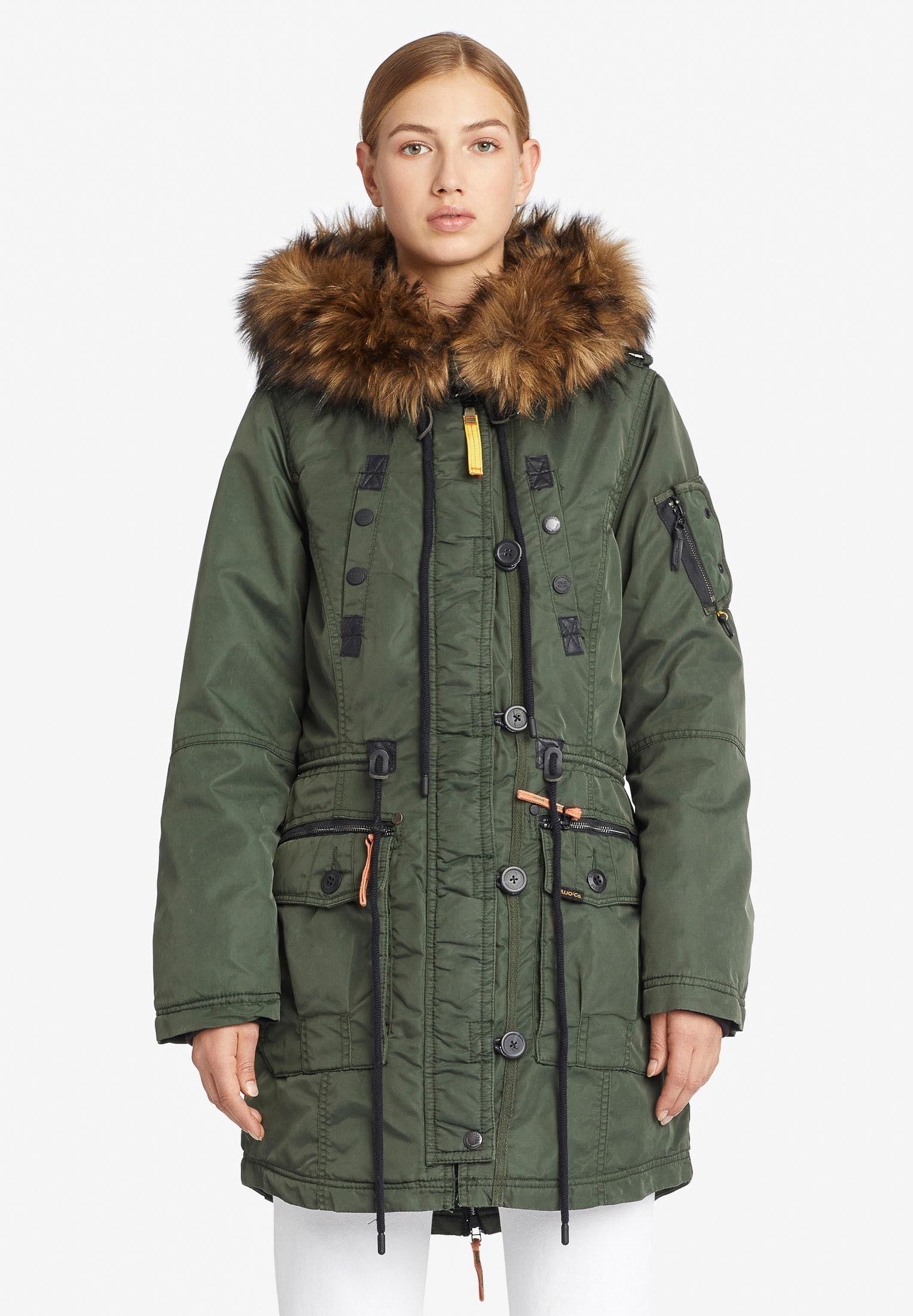 Khujo Dhalia Parka Damen Oliv Im Online Shop Von Sportscheck Kaufen