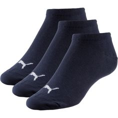 PUMA INVISIBLE 3PACK Sneakersocken navy