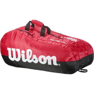 Wilson TEAM 3 COMP Tennistasche black-red
