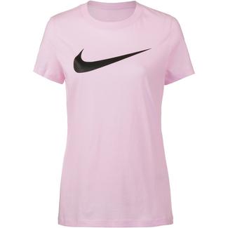 Nike NSW Swoosh T-Shirt Damen pink foam-black