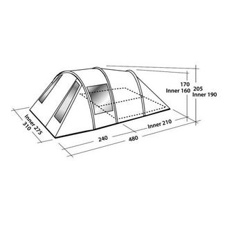 easy camp Tempest 500 Familienzelt grey