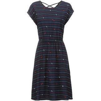 TOM TAILOR Kurzarmkleid Damen stripe and seagull print blue