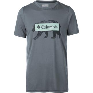 Columbia Box Logo Bear Funktionsshirt Herren grey ash
