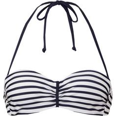 VENICE BEACH Bikini Oberteil Damen marine-weiß