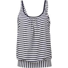 VENICE BEACH Tankini Oberteil Damen marine-weiß