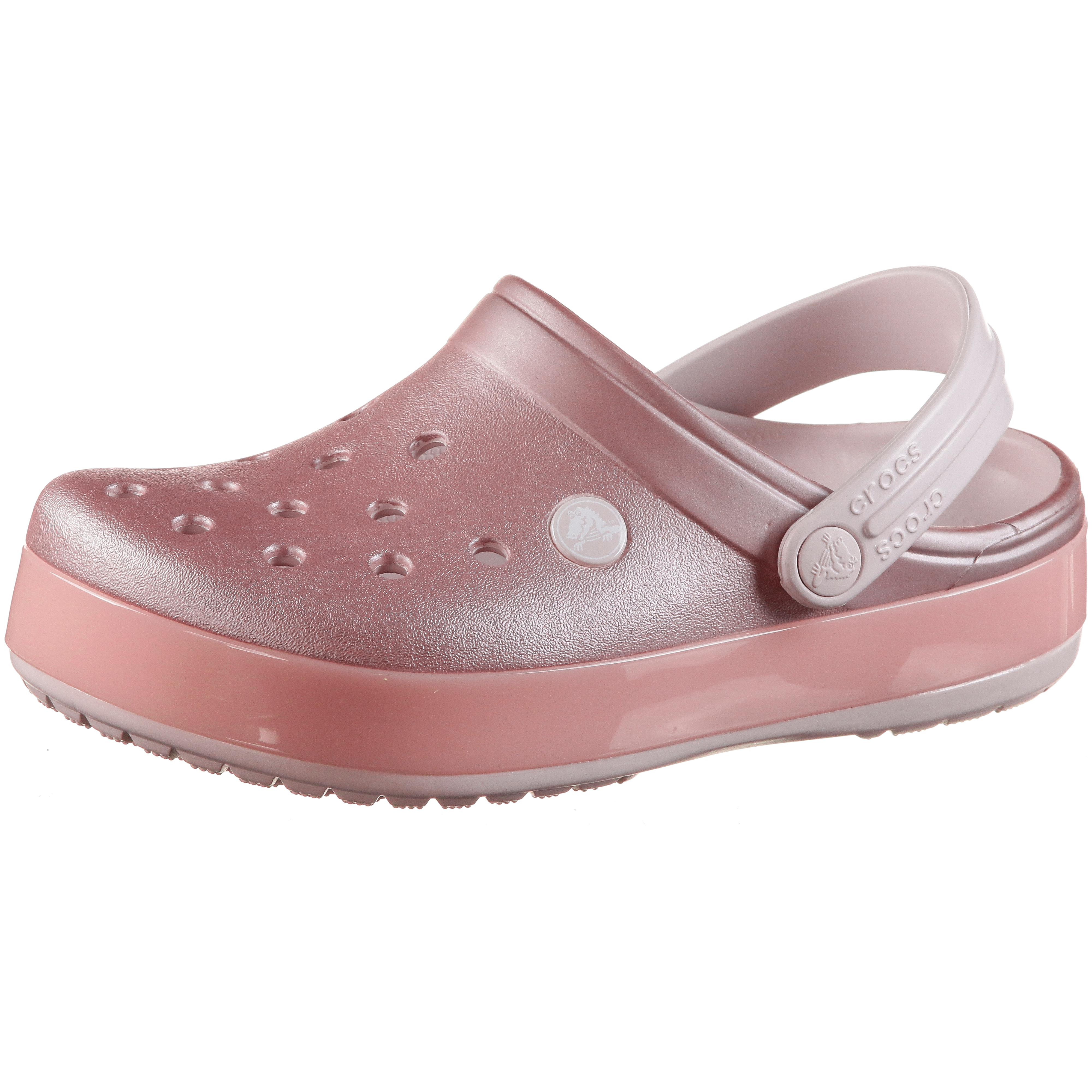 barely pink crocs