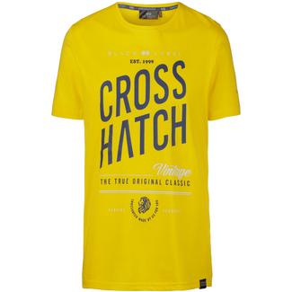 Crosshatch Fresan T-Shirt Herren yellow