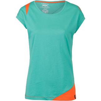 La Sportiva Chimney T-Shirt Damen aqua-lily orange
