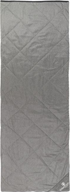 Rückansicht von Grüezi Bag WellhealthBlanket Wool Decke Grey Melange