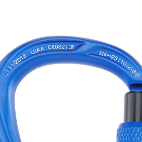 Rückansicht von Mammut Crag HMS Screw Gate Karabiner ultramarine