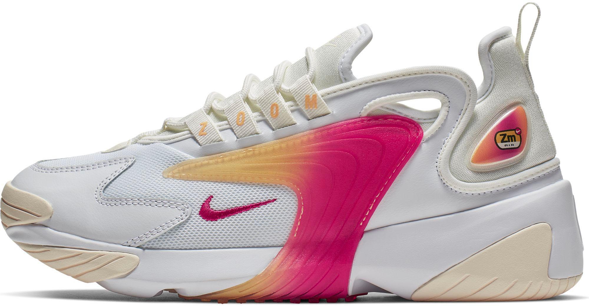 nike zoom 2k white and pink
