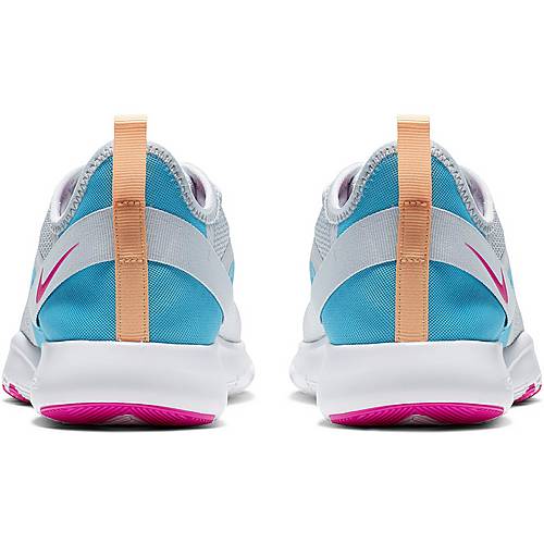 Nike Flex Trainer 9 Fitnessschuhe Damen pure platinum laser fuchsia white blue im Online Shop von SportScheck kaufen Nike Flex Trainer 9 Fitnessschuhe Damen pure platinum laser fuchsia white blue im Online Shop von SportScheck kaufen