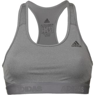 adidas Don't rest Alphaskin Sport-BH Damen dark grey heather-grey four