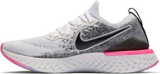 Nike Epic React Flyknit 2 Laufschuhe Damen white-black-hyper pink-blue tint