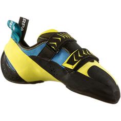 Rückansicht von Scarpa Vapor V Kletterschuhe Herren ocean-yellow