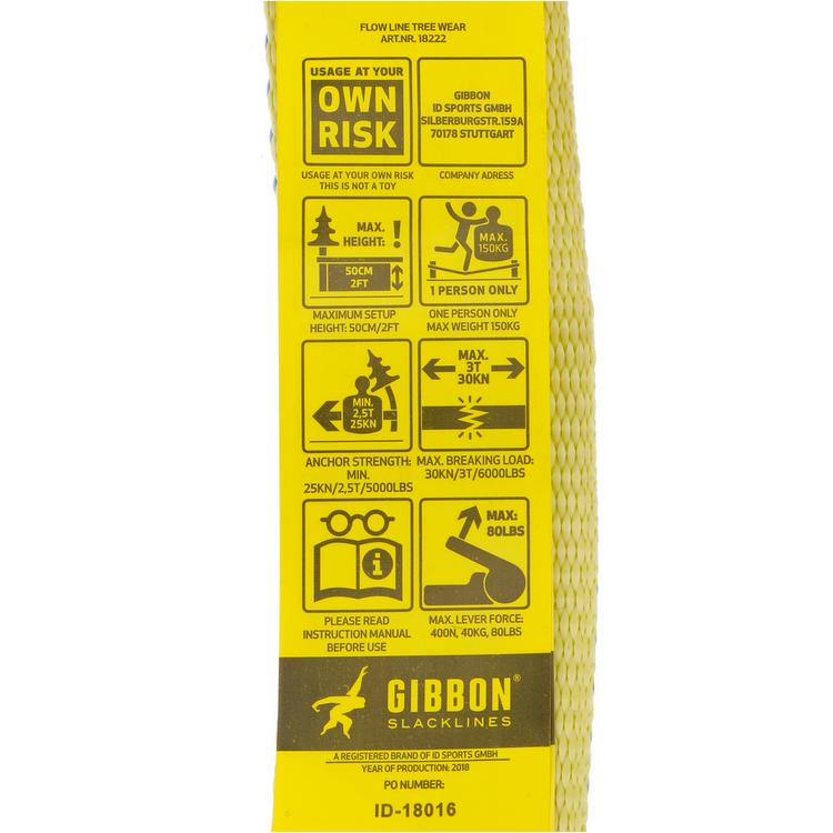 GIBBON GIBBON Flowline Treewear Set Slackline - yellow-blue - 0 | SportScheck