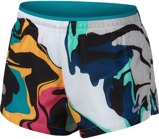Nike Elevate Laufshorts Damen white-spirit teal-reflective silver