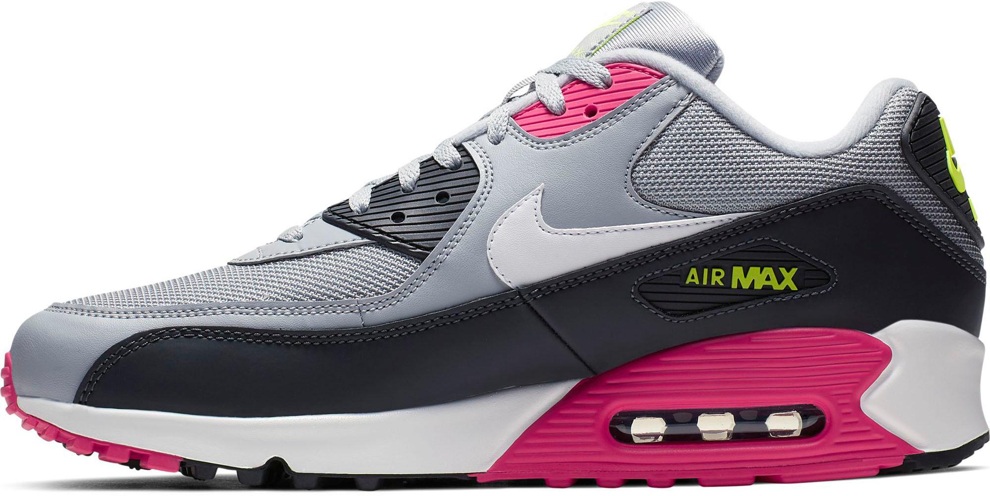 nike air max 90 yellow and pink