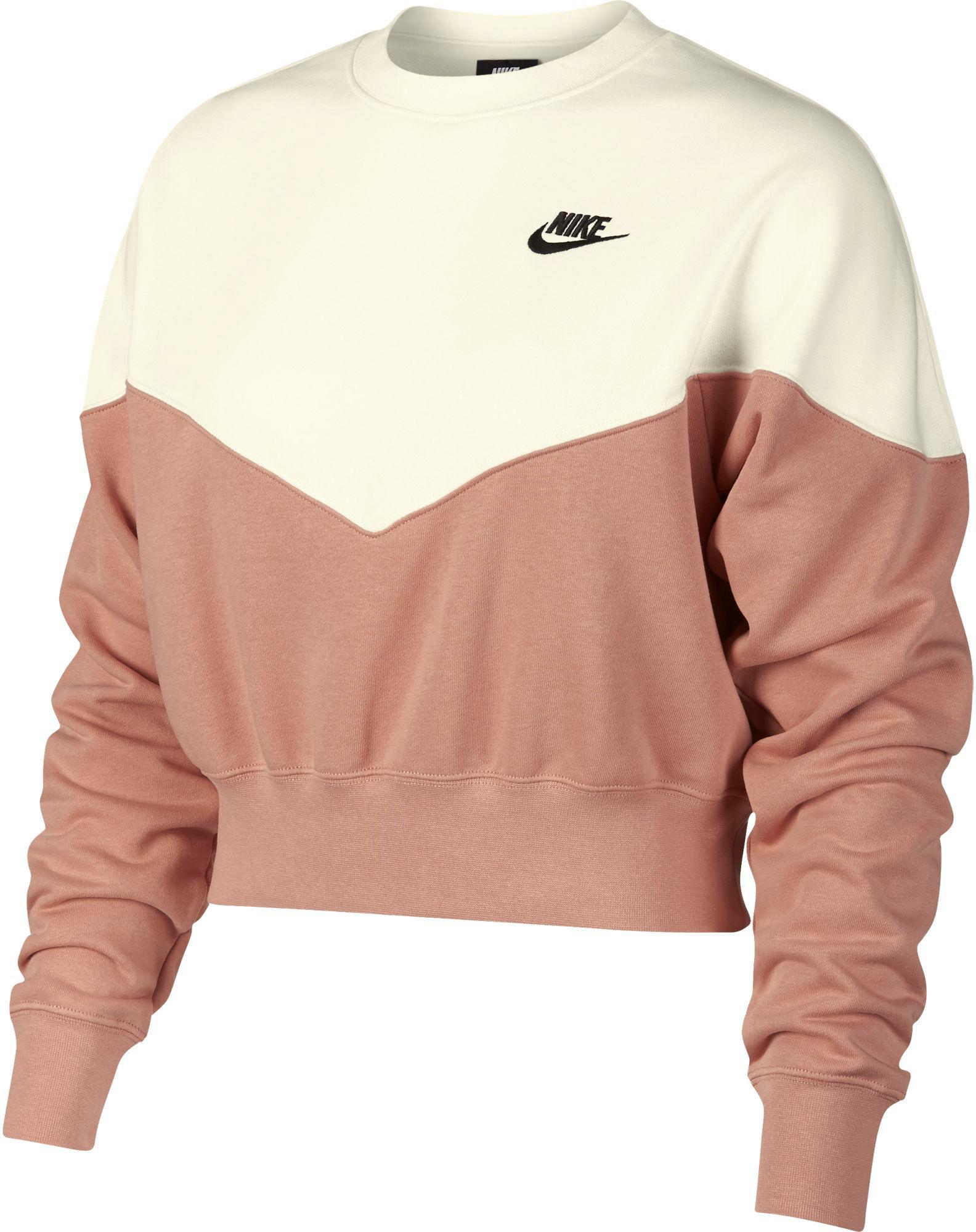 black and rose gold nike sweatshirt