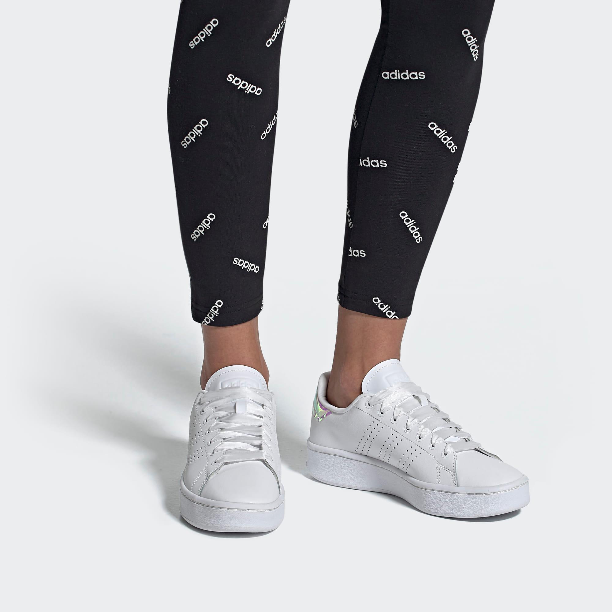 adidas advantage bold white
