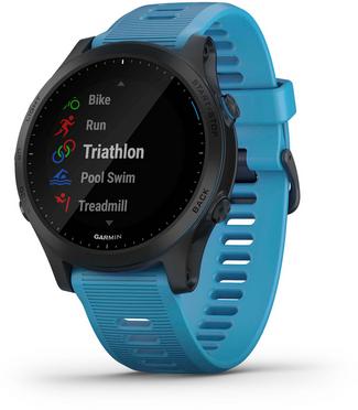 Garmin Forerunner 945 Tri Bundle Sportuhr black-blue