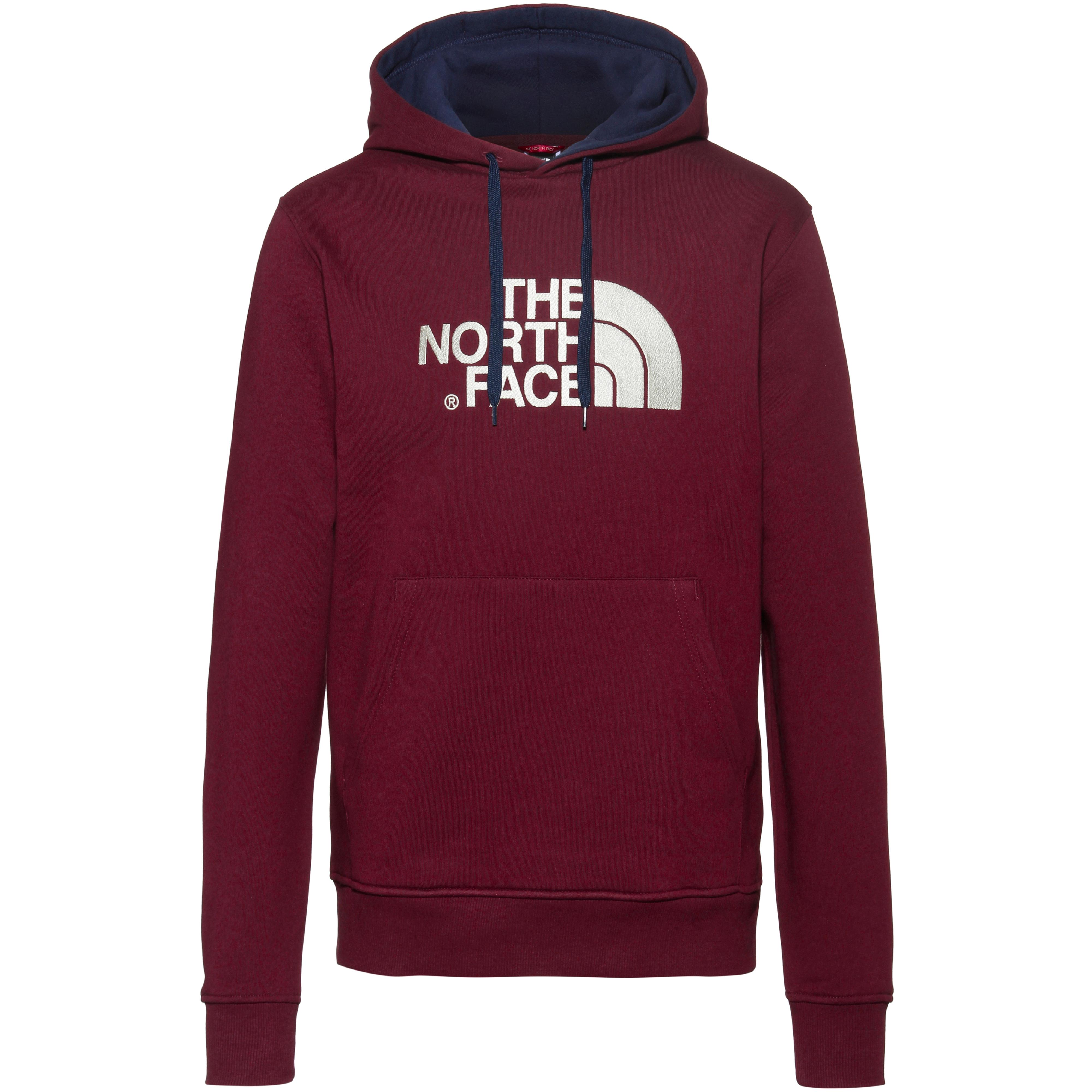 the north face hoodie red