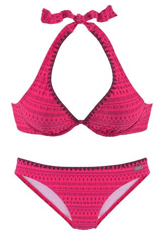 Buffalo Bikini Set Damen pink-bedruckt