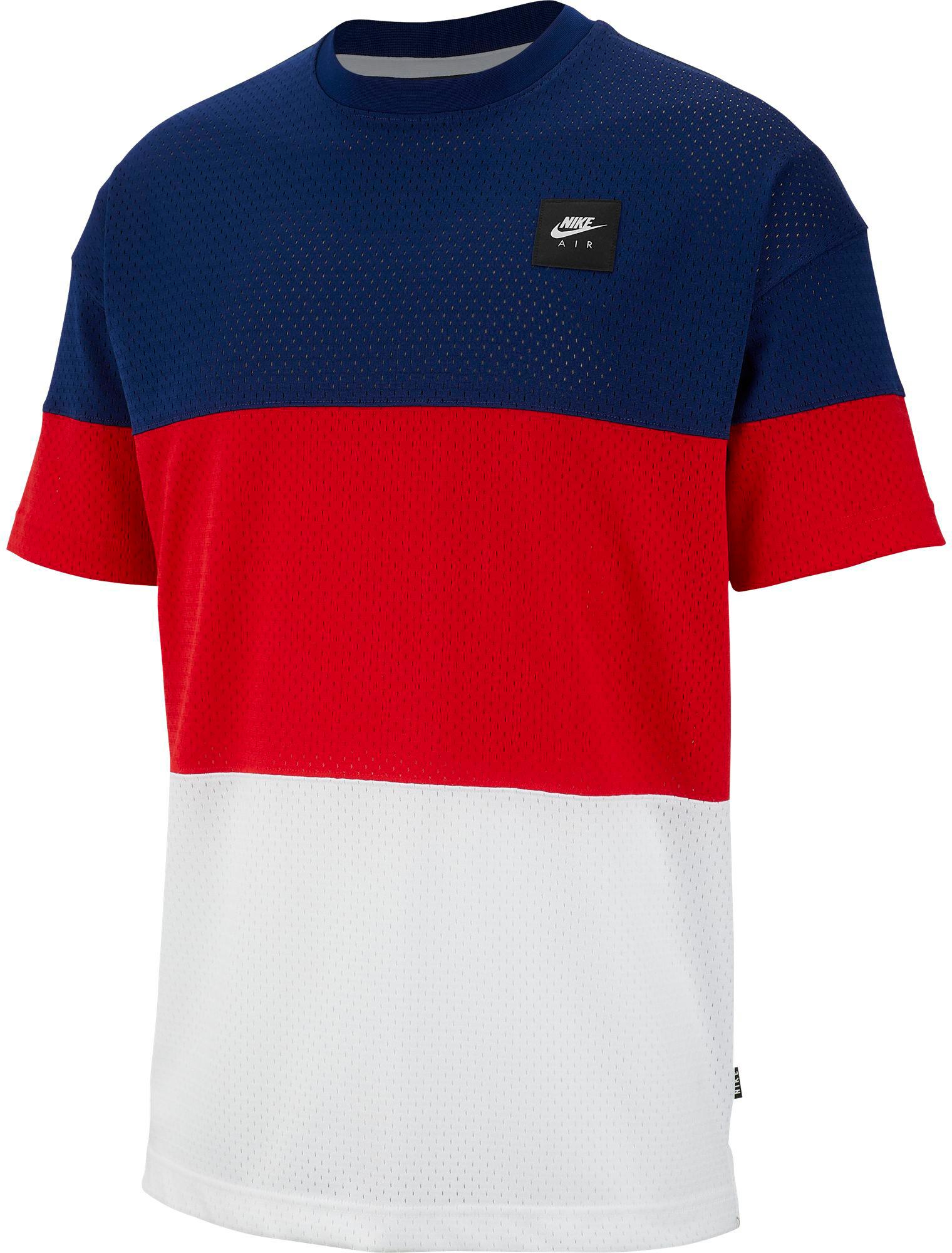 nike red white and blue t shirt