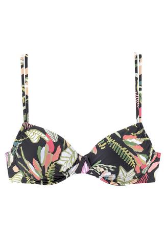 S.OLIVER Bikini Set Damen schwarz-bedruckt