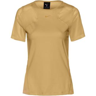 Nike Pro Funktionsshirt Damen club gold-clear