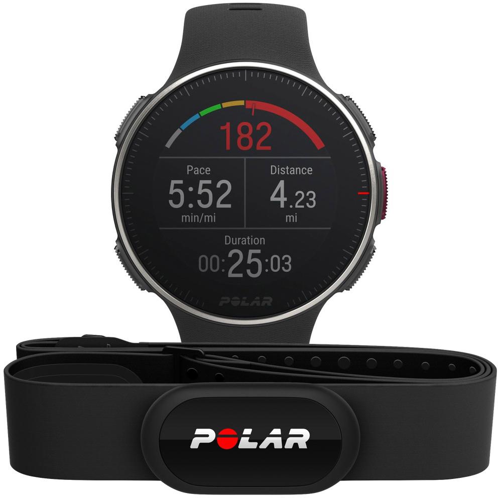 Polar Vantage V Titan HR Sportuhr black-red