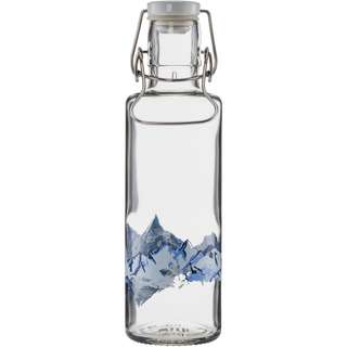 soulbottles Alpenblick Trinkflasche transparent-blau
