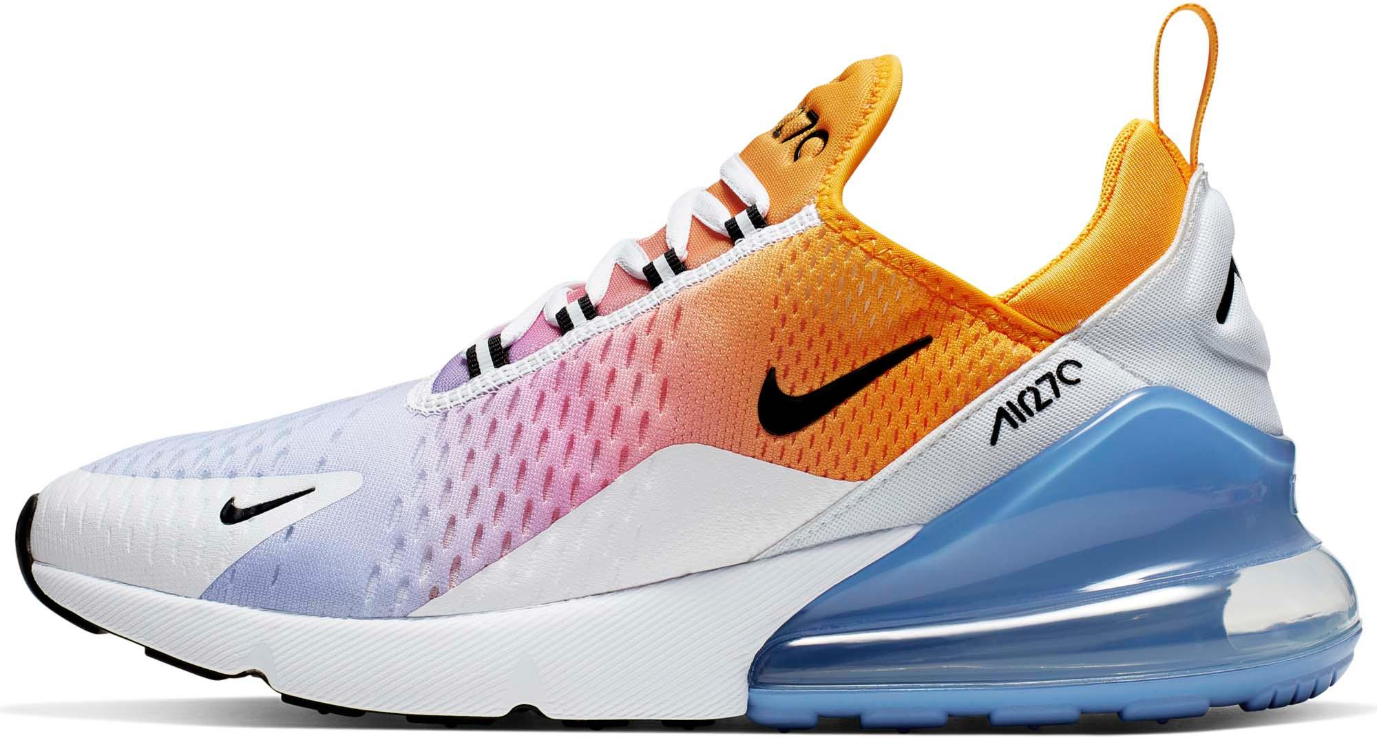 orange and blue air max 270 