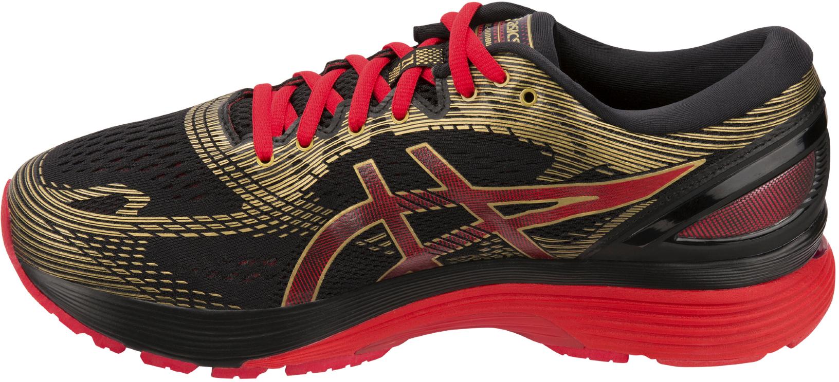 asics gel nimbus 21 black classic red