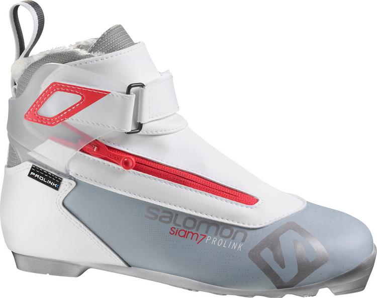 Salomon Salomon Siam 7 Prolink Langlaufschuhe Damen - light grey-red - 0 | SportScheck