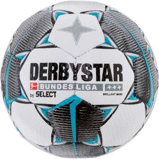 Derbystar Brilliant Bundesliga 19/20 Miniball weiß schwarz petrol