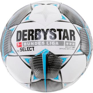 Derbystar Brilliant Bundesliga 19/20 APS Fu&szlig;ball wei&szlig; schwarz petrol