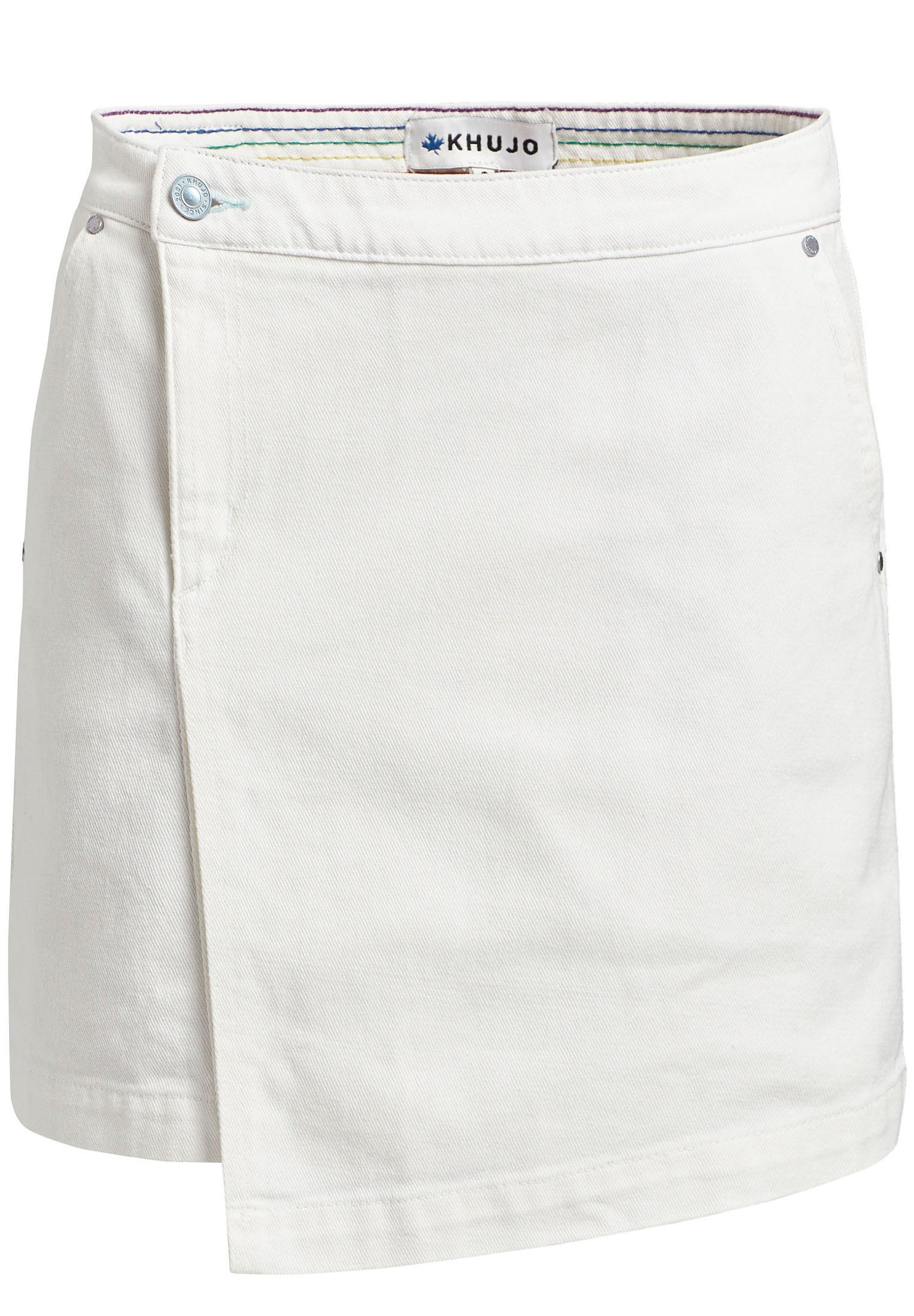 Khujo Keeva Jeansrock Damen Weiss Im Online Shop Von Sportscheck Kaufen