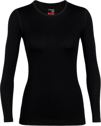 Icebreaker Merino 260 Tech Langarmshirt Damen black