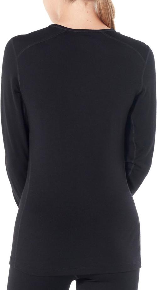 Rückansicht von Icebreaker Merino 260 Tech Funktionsshirt Damen black